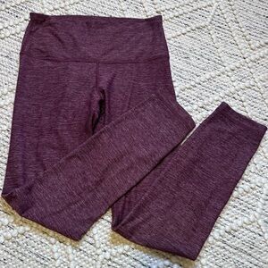 LuluLemon leggings in Heathered Burgandy color Size S